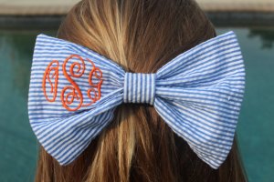 monogram bow